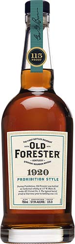 Old Forester Prohibition Style Kentucky Straight Bourbon Whisky