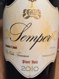 Semper Pinot Noir Sonoma Cst