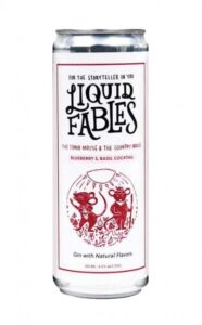 Liquid Fabels ‘the Town Mouse & The Country Mouse’ Blueberry Basil Cocktail 4pk / 355ml