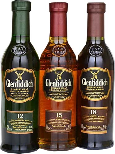 Glenfiddich Trio Pack Scotch Whisky