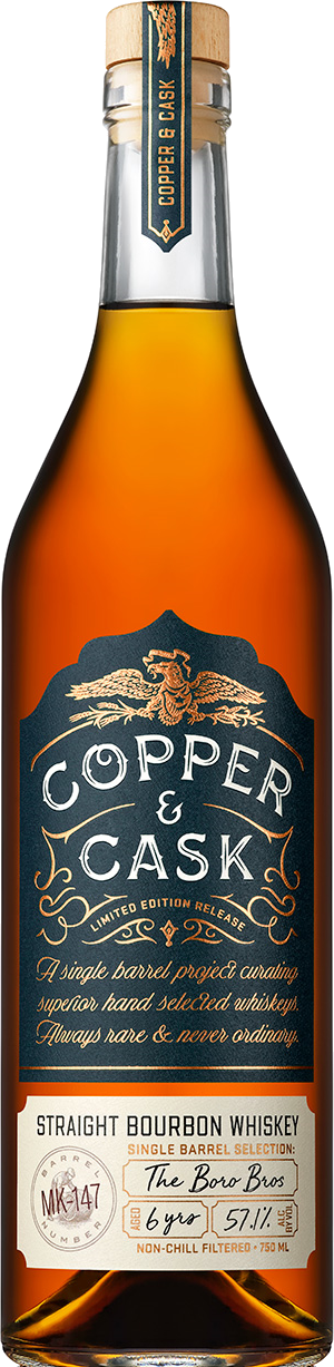 Copper & Cask Straight Bourbon Whiskey Sb 5yr Purdy’s Barrel