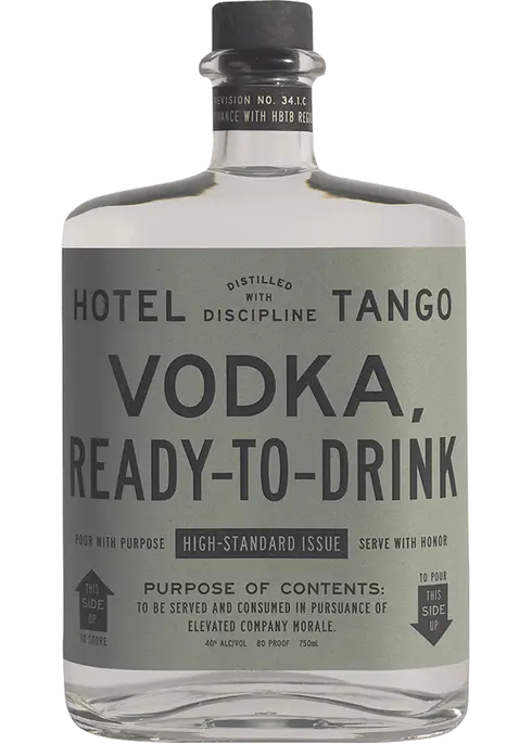 Hotel Tango Vodka, Distilled From Corn