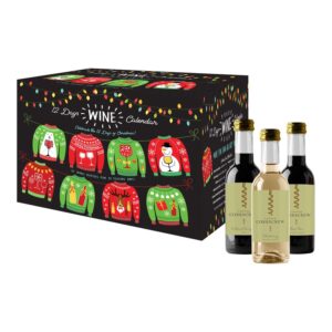 Wine Advent Calendar Ugly Sweater Red