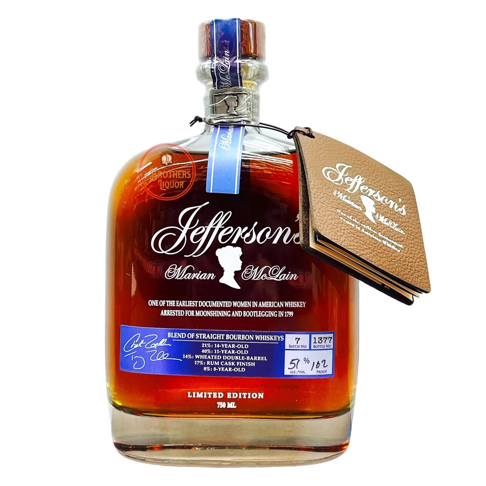 Jefferson’s Blend Straight Bourbon Marian McLain Limited Edition