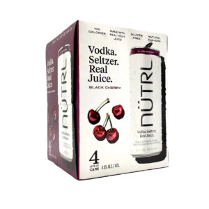 Nutrl Vodka Seltzer, Real Juice, Black Cherry