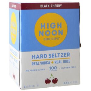 High Noon Black Cherry Vodka Hard Seltzer 4pk/355ml Cans