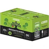 2 Towns Brightcider Hard Apple Cider 6pk / 12oz